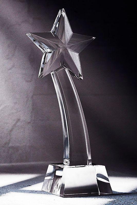 Statuett i krystall -  GLA0348