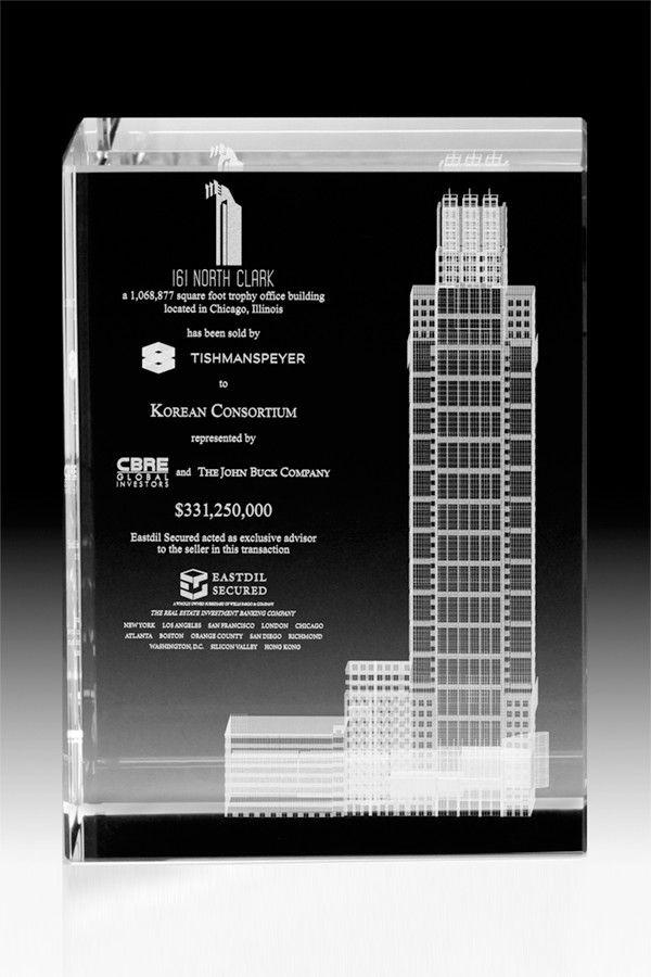 Statuett i glass -  GLA0104