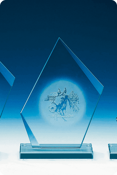 Statuett i glass -  GLA0216