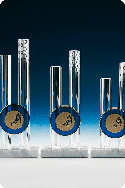 Statuett i glass -  GLA0217