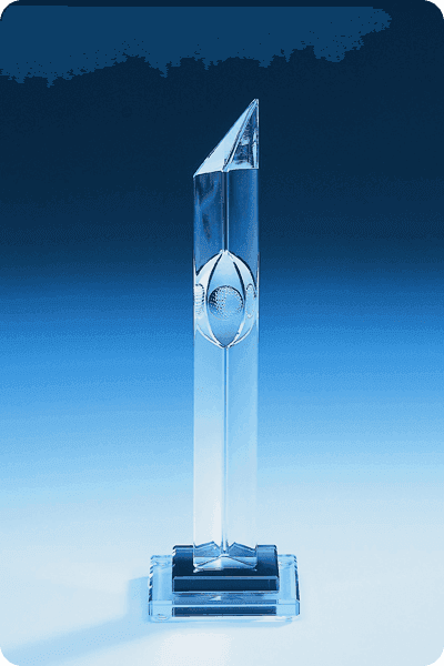 Statuett i glass -  GLA0226