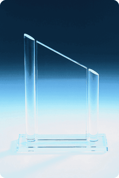 Statuett i glass -  GLA0228