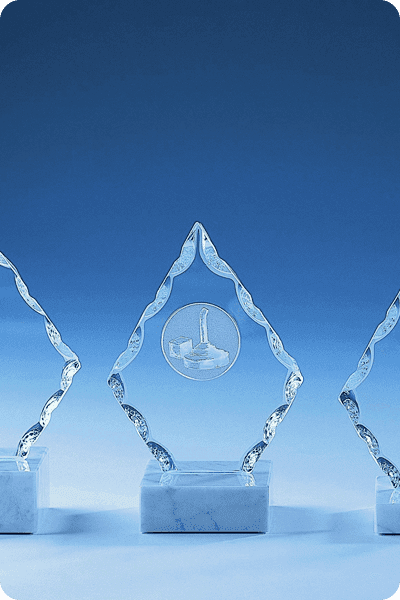 Statuett i glass -  GLA0229