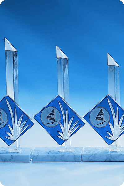 Statuett i glass -  GLA0231