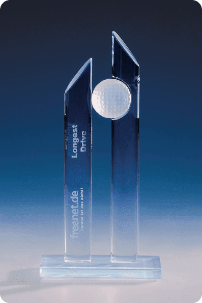 Statuett i krystall -  GLA0254