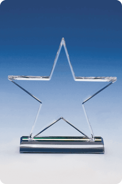 Statuett i glass -  GLA0257