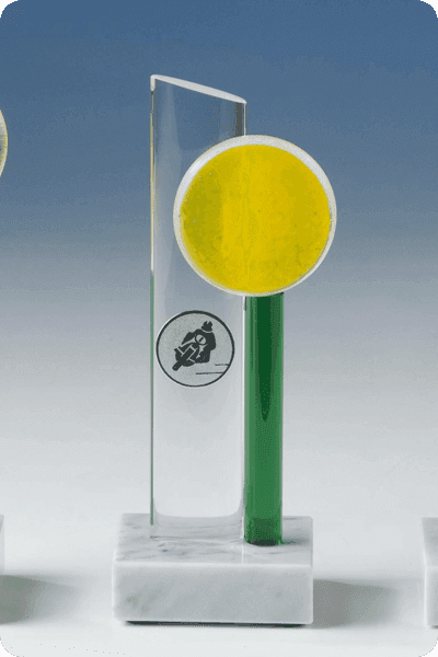 Statuett i glass -  GLA0291