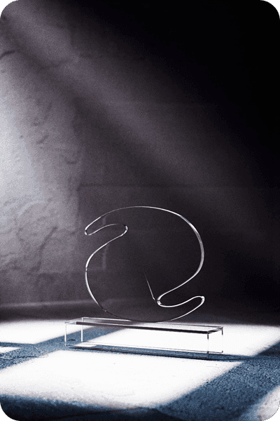 Statuett i glass -  GLA0401