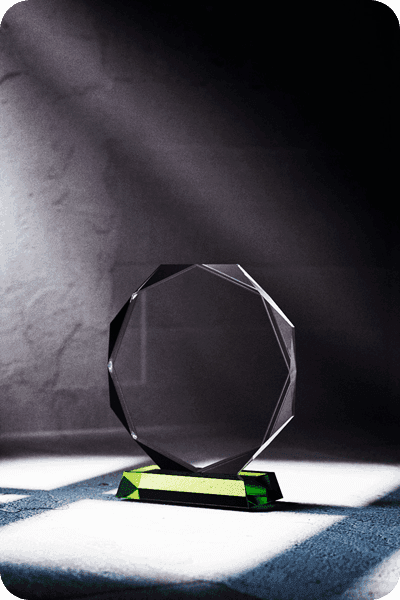 Statuett i glass -  GLA0413