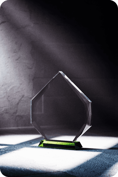 Statuett i glass -  GLA0414