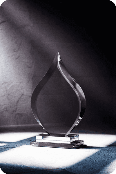 Statuett i glass -  GLA0415