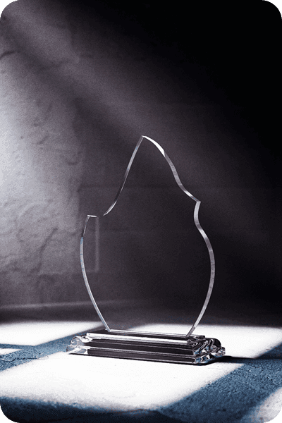 Statuett i glass -  GLA0416