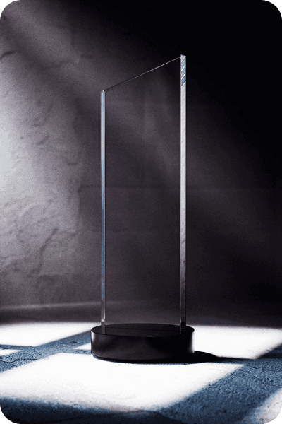 Statuett i krystall -  GLA0427