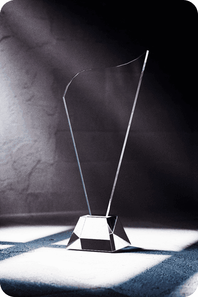 Statuett i glass -  GLA0433