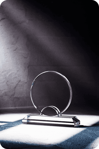 Statuett i glass -  GLA0444