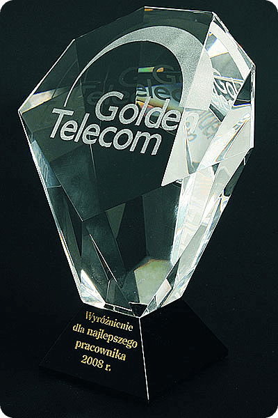 Statuett i krystall -  GLA0044