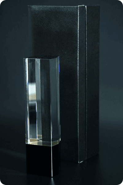 Statuett i krystall -  GLA0939