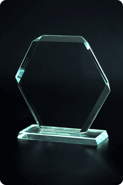 Statuett i glass -  GLA0953