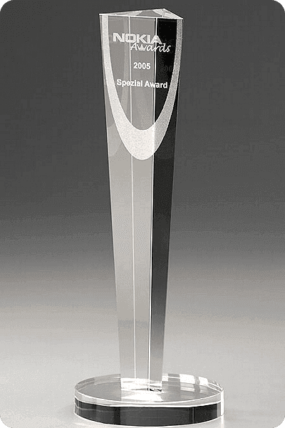 Statuett i krystall -  GLA1010