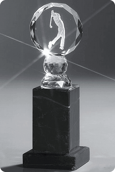 Statuett i krystall -  GLA1011