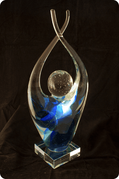 Statuett i glass -  GLA0123
