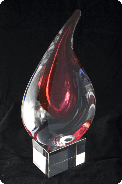 Statuett i glass -  GLA0128
