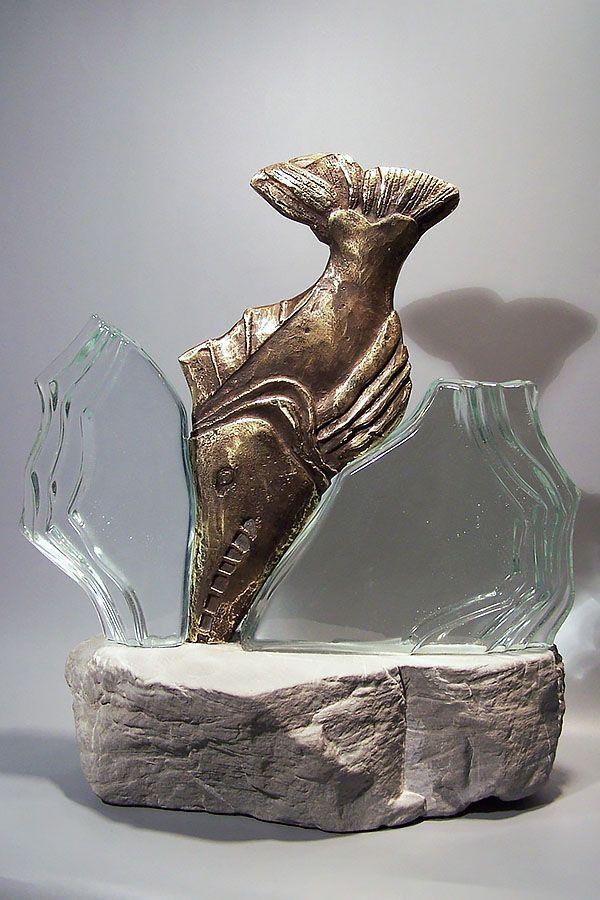 Statuett i glass -  GLA1414