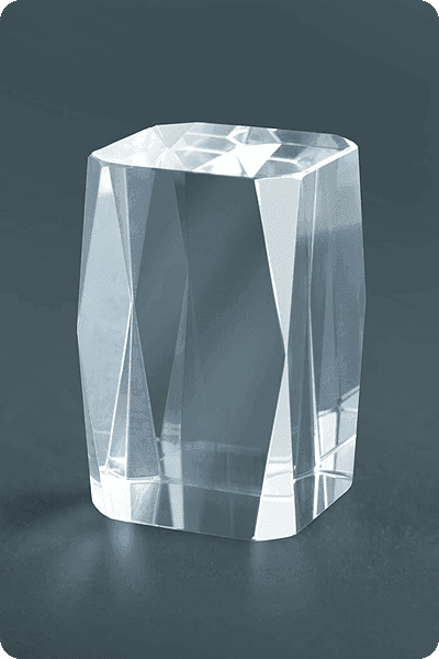 Statuett i krystall -  GLA0142