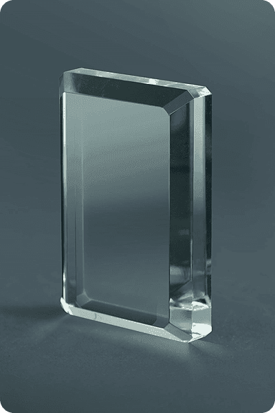 Statuett i krystall -  GLA0145