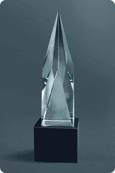 Statuett i krystall -  GLA0149