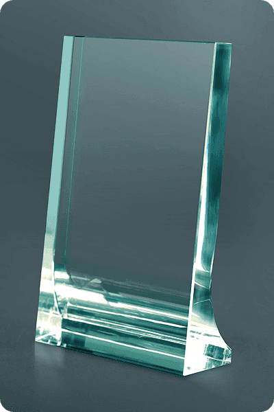 Statuett i krystall -  GLA0154