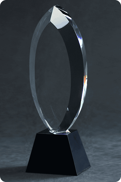 Statuett i krystall -  GLA0157