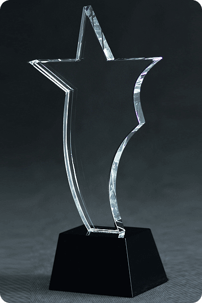 Statuett i glass -  GLA0158