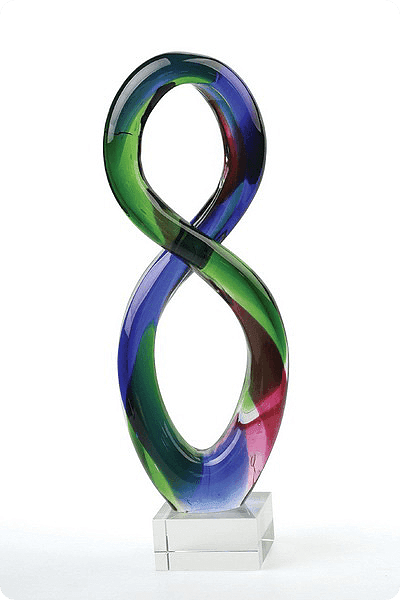 Statuett i glass -  GLA0188