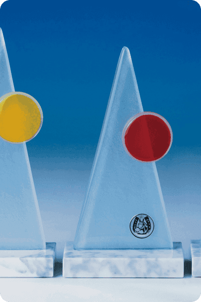 Statuett i glass -  GLA0273