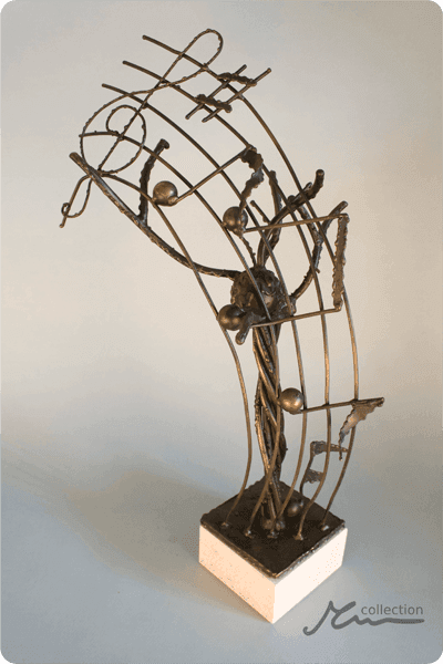Statuett i metall -  MET105