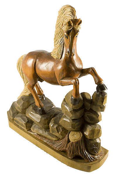 Statuett i tre -  DRE019