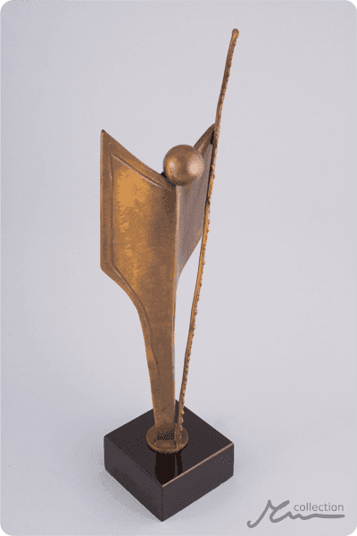 Statuett i metall -  MET027