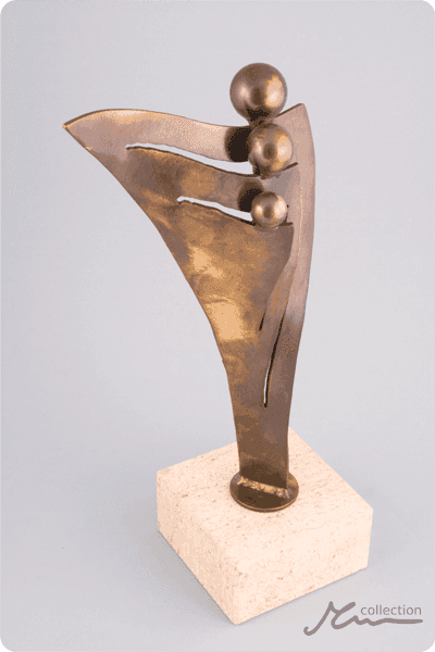 Statuett i metall -  MET033