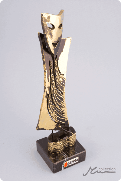 Statuett i metall -  MET036