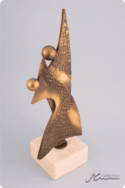 Statuett i metall -  MET037