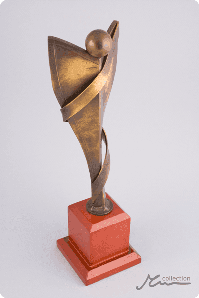 Statuett i metall -  MET040
