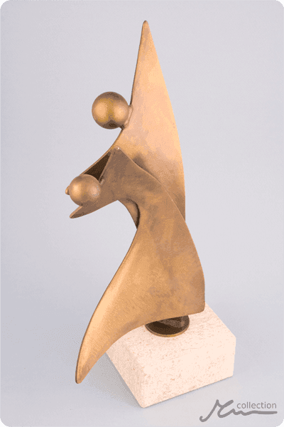 Statuett i metall -  MET047