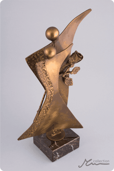 Statuett i metall -  MET050