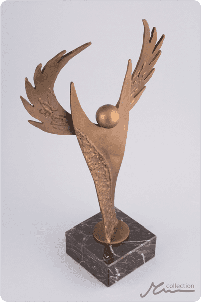 Statuett i metall -  MET051