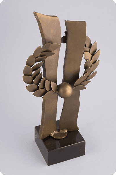 Statuett i metall -  MET066