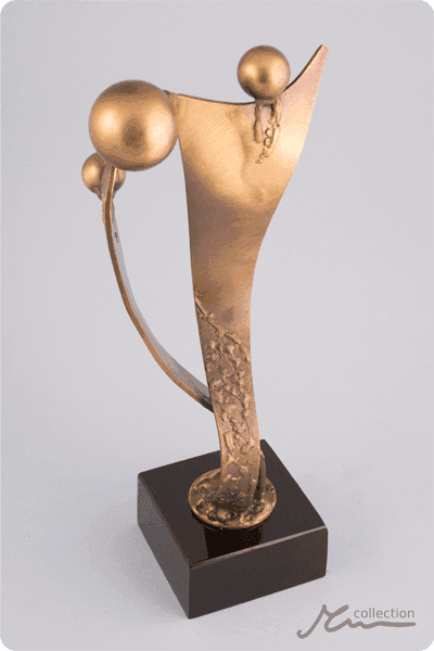 Statuett i metall -  MET067