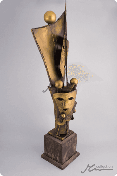 Statuett i metall -  MET070