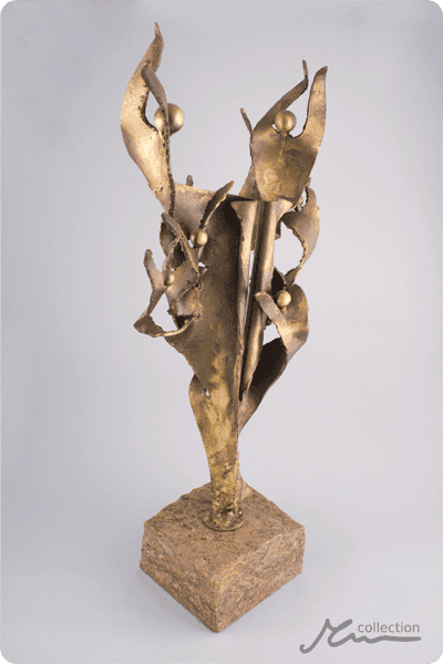 Statuett i metall -  MET074