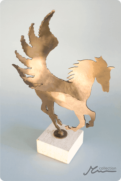 Statuett i metall -  MET078